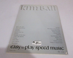 Vtg. 1978 Big Band Hits Organ Songbook Kimabll Easy to Play