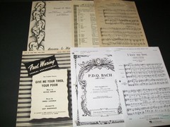Vintage Sheet Music Lot Of 18 Mixed Songs Booklets Show Tunes