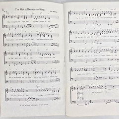 Reasons To Sing Piano Vocal Christian Youth Songbook Music Lillenas 1971 Vtg