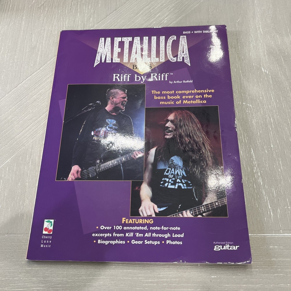 Metallica Bass Riff by Riff-Paperback-By Arthur Rotfield -Cherry Lane Music 1997
