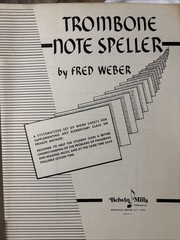 TROMBONE Note Speller by Fred Weber BELWIN MILLS 1951 worksheets
