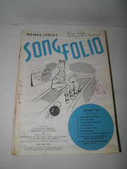 Vintage Armed Forces Song Folio Sheet Music 1957 Lot of 19 GUC