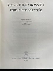 Petite Messe Solennelle Full Score Rossini Gioachino Hardcover Linen Great Cond