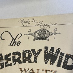 1908 The Merry Widow Waltz Piano Sheet Music Franz Lehar Century Edition 1310