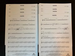 Haven Adrian B Sims Complete Concert Band Score & Parts Grade 4 FJH B1881 Unused