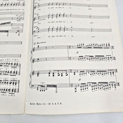 Battle Hymn Of The Republic Shawnee Press SATB Choir Sheet Music 1943 Lyrics