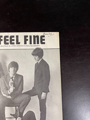 THE BEATLES -I FEEL FINE- SHEET MUSIC NORTHERN SONGS ENGLISH UK -3521