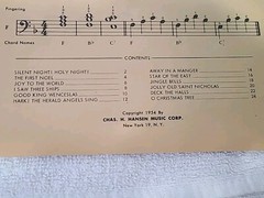 William Stickles Tri-Chord Piano Christmas Songbook Sheet Music 1954 Hansen USA