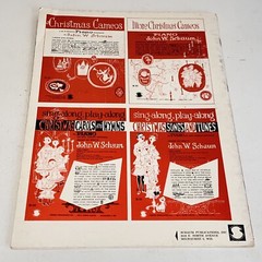 Vintage 1959 Sing Along Play Along Christmas Songs and Tunes Sheet Music Book