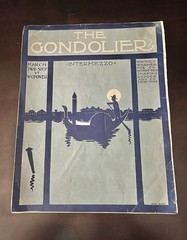 1904 THE GONDOLIER Sheet Music by W.C.Powell Collectible Good Condition
