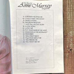 The Best of Anne Murray Pop Songbook Piano Vocal Columbia Pictures Publications