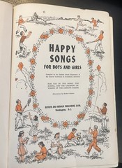 1952 Happy Songs For Boys & Girls Sabbath School Seventh-Day Adventist HC Book