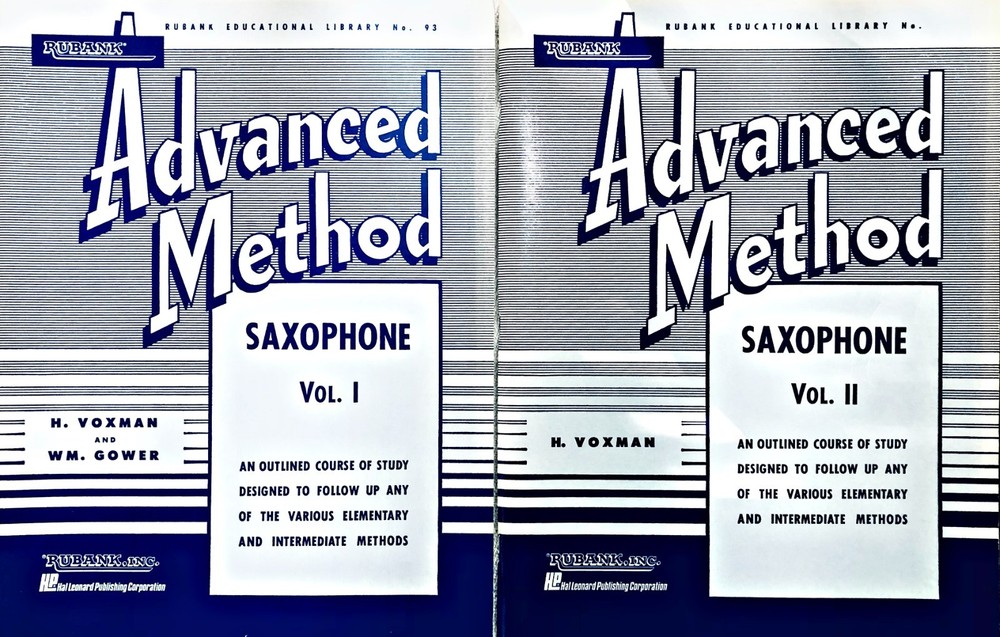 Advanced Method for Saxophone Volumes I & II, Voxman & Gower (softcover, mint)