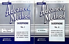 Advanced Method for Saxophone Volumes I & II, Voxman & Gower (softcover, mint)