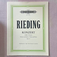Edition Peters Nr.11025 Rieding Konzert – Violin and Piano – Opus 35