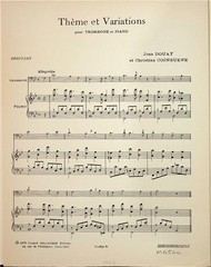 Trombone Posaune, Theme et Variations 1