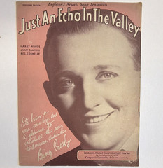 Robbins Music Corp Just An Echo In The Valley Pop Sheet Music Piano/Vocal Solo