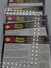 CD SHEET MUSIC Lot of 6 Piano Duets JS Bach Ragtime Music Theodore Presser 2002