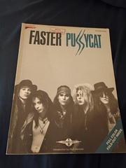 Faster Pussycat Self-titled Guitar Tab Vocal Book 1988 WITH POSTER