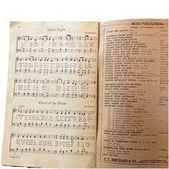 Standard Songs No. 4 Christmas Carols Sheet Music Songbook C.C. Birchard 1917