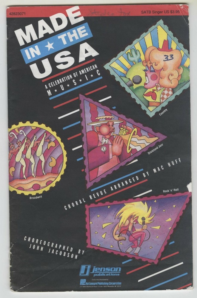 Jenson Publications Choral Music (42823071) Made in the USA – S.A.T.B. Qty 6