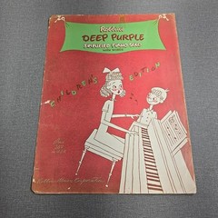 Deep Purple By Parrish & De Rose Vintage 1934 Sheet Music Robbins Music Corp