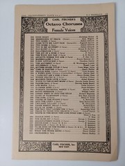1933 Grandfather&rsquo;s Clock Piano & Female Voices Sheet Music by G. Trinkaus VTG