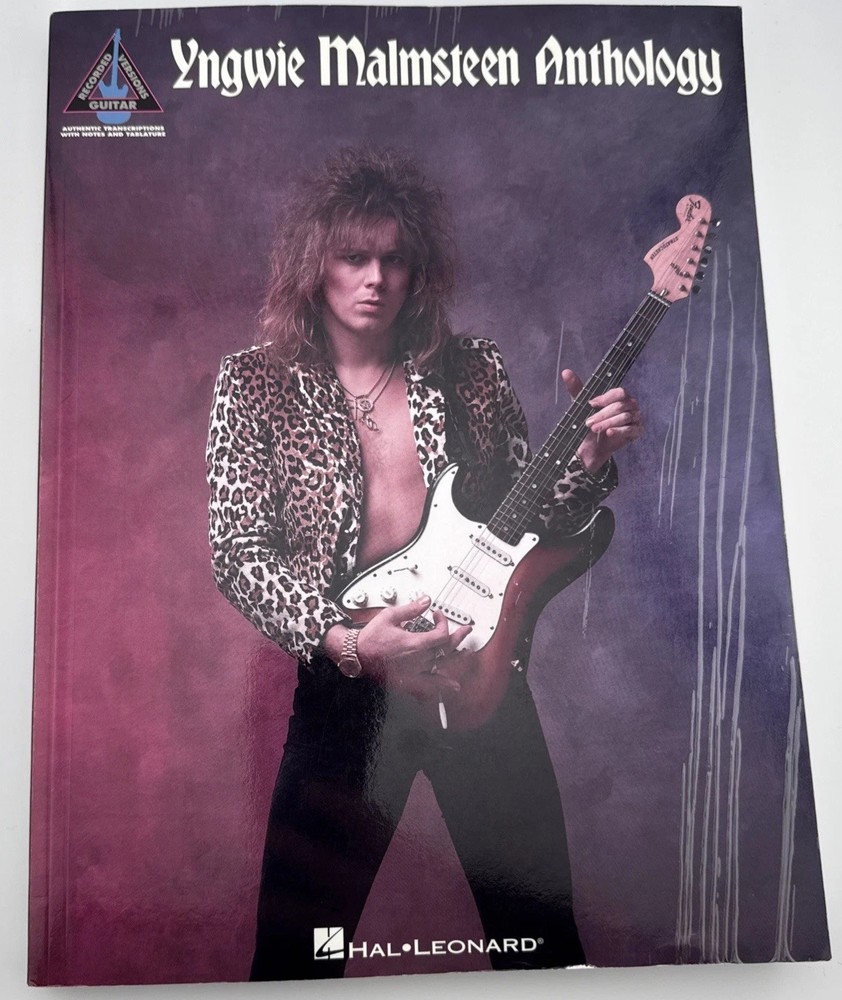 Yngwie Malmsteen Anthology: Guitar Recorded Versions Songbook -FREE SHIPPING!
