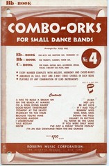 Group of 7 Combo-Ork music books from 1950&rsquo;s