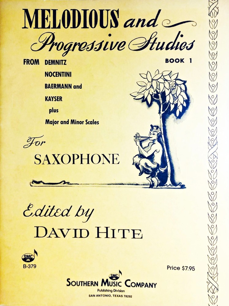 Melodious and Progressive Studies for Saxophone Book 1 (softcover, mint)