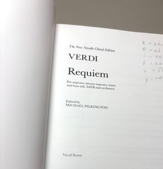 Verdi REQUIEM New Novello Choral Ed. Vocal Score PB 1993