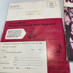 9 Issues The Best of Popular Music Magazine 1971-1978 Sheet Music Songbooks Lot