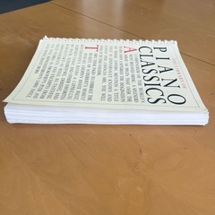 The Library of Piano Classics Amsco Spiral Bound Sheet Music Book Vintage 1987