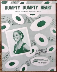1957 LA VERN BAKER HUMPTY DUMPTY HEART AUTOGRAPHED HENRY BOYE SHEET MUSIC Z3015
