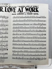Danger, Love At Work Sheet Music from 20th Century Fox 1937 Guitar Frank Skinner