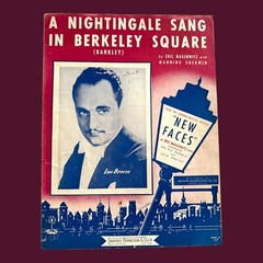 A Nightingale Sang in Berkeley Square Sheet Music 1939 Lou Breese VTG London VTG