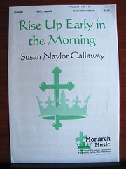 Rise Up Early in the Morning -2003 sheet music gospel – SATB vocal a cappella