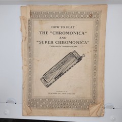 Vintage 1931 Hohner Chromonica Harmonica Instruction Book with Sheet Music