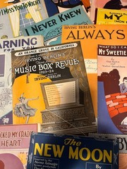 Sheet Music Lot of 19 Mid Century Irving Berlin Sheet Music S8