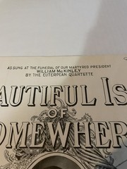 Vintage Sheet Music Beautiful Isle Somewhere President McKinley Funeral 1901