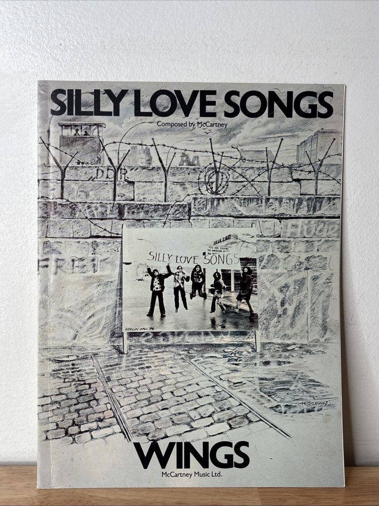 1976 Original Paul McCartney Wings Silly Love Songs Sheet Music Pop Rock Disco