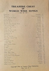 1936 TREASURE CHEST OF WORLD-WIDE SONGS Songbook Sheet Music Children&rsquo;s