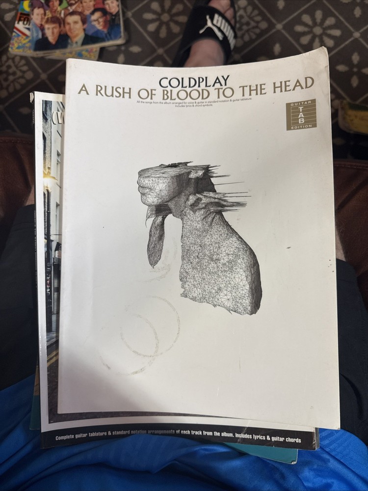 COLDPLAY – A Rush of Blood To The Head – Guitar Tablature Music Song Book 2002.
