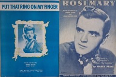 Lot of 40 Vintage 1940s Sheet Music Pieces All G or VG Pkg 2
