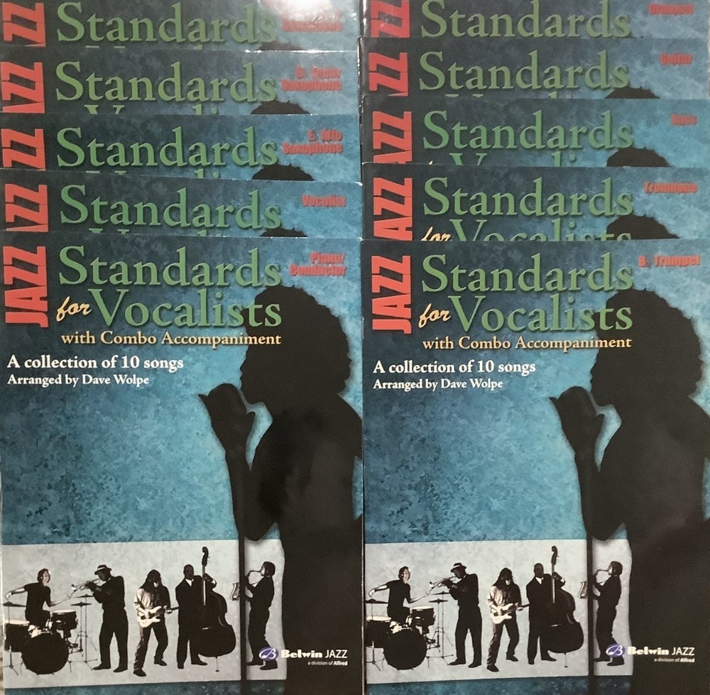 Jazz Standards for Vocalists with Combo Accompaniment – Dave Wolpe – Set of 10