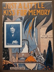 Just A Little Kiss For Memory Piano & Guitar Sheet Music Vintage 1926