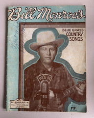 Bill Monroe autographed Music Bill auMonroe&rsquo;s Blue Grass Country Songs