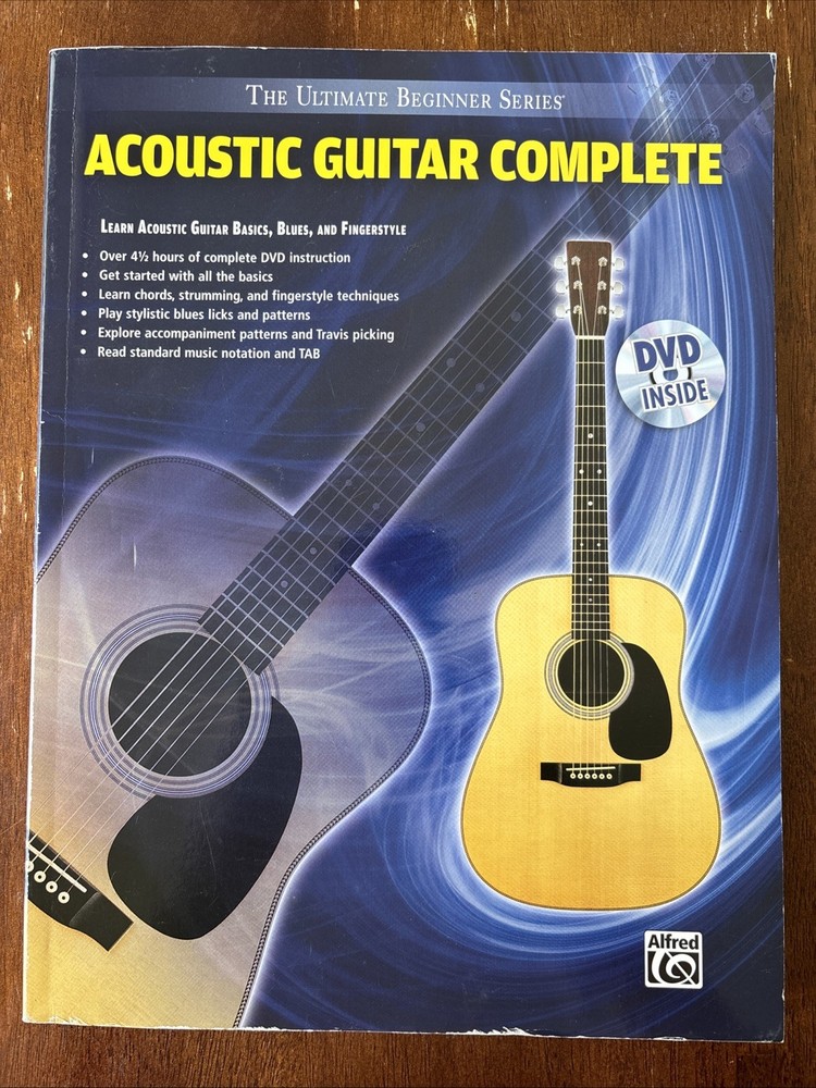 The Ultimate Beginner Series Acoustic Guitar Complete Alfred Songbook w/ DVD