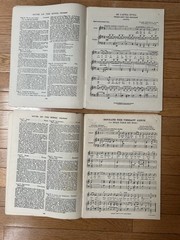 Lot of 3 Vintage Baritone Vocal Solo Repertoire Books (1 page missing in French)