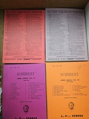 4 Vintage Lea Pocket Scores SCHUBERT Nos. 113 114 115 116 L.P.S. Music Books